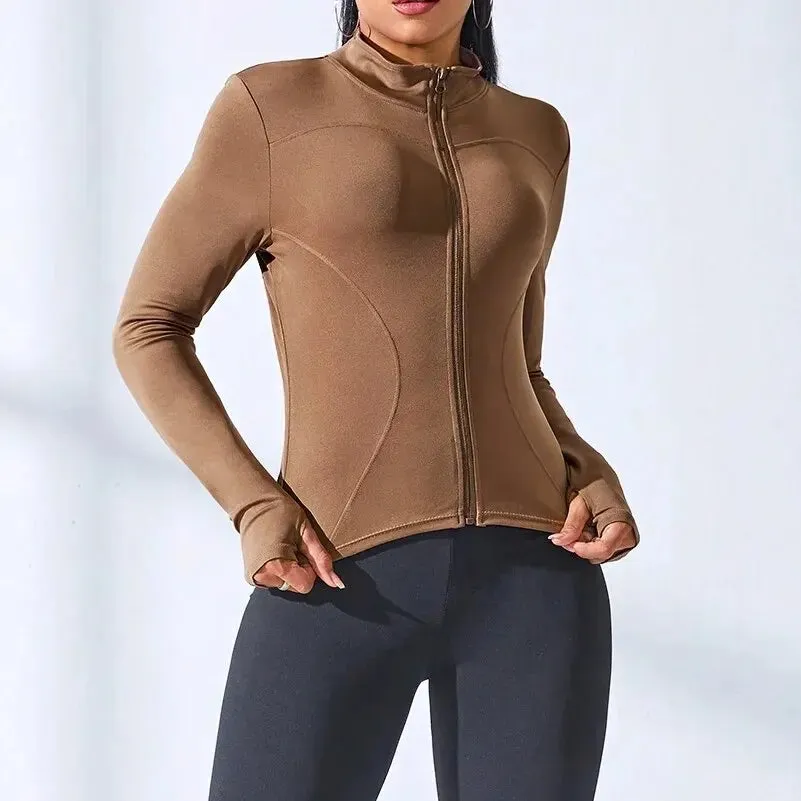 Yoga Coat Short Sports Jacket | Juicy