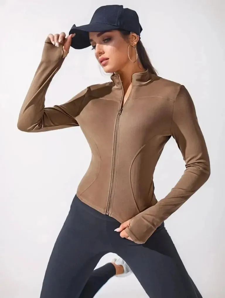 Yoga Coat Short Sports Jacket | Juicy