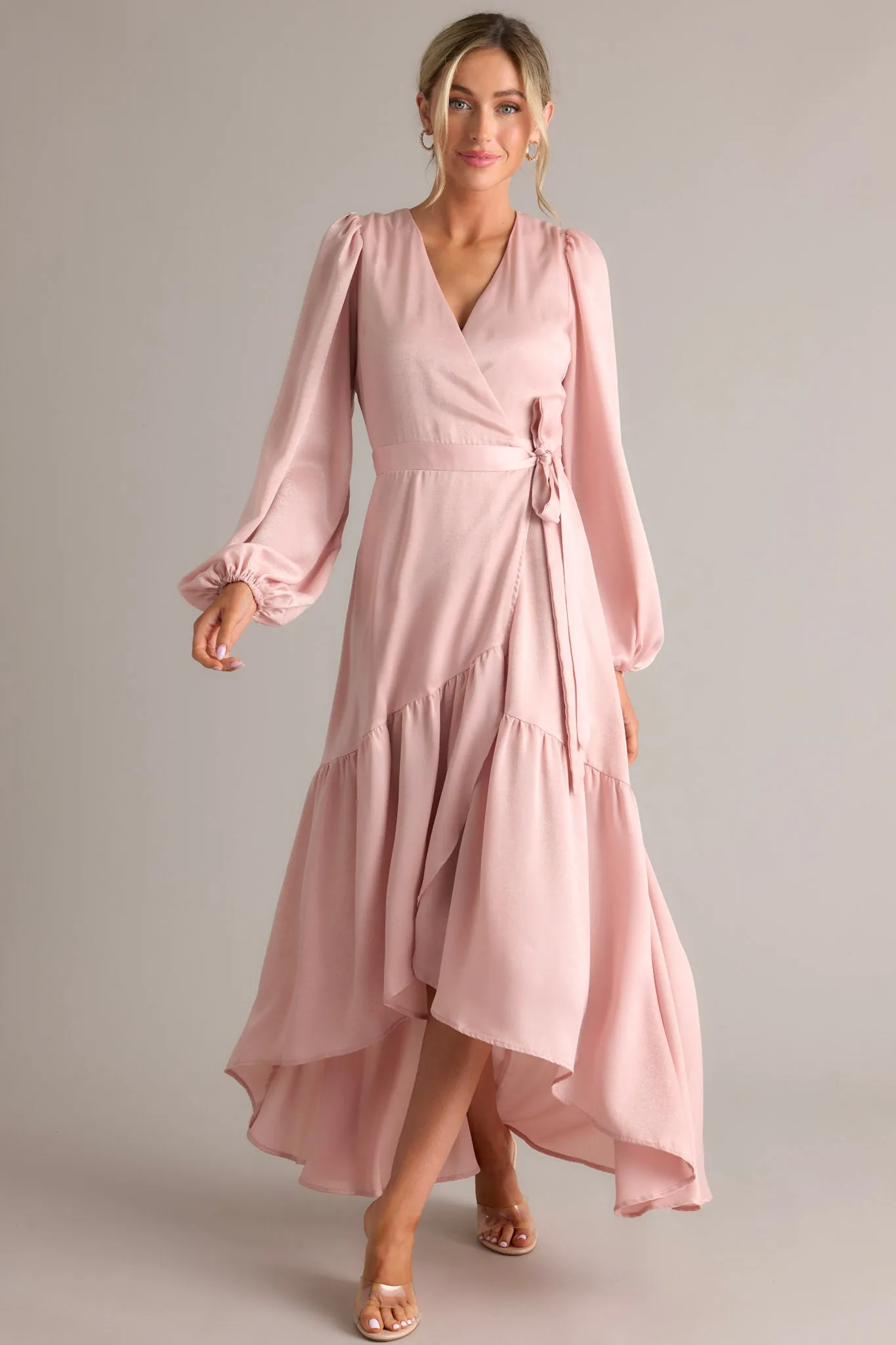 You Enchant Me Dusty Pink Maxi Dress