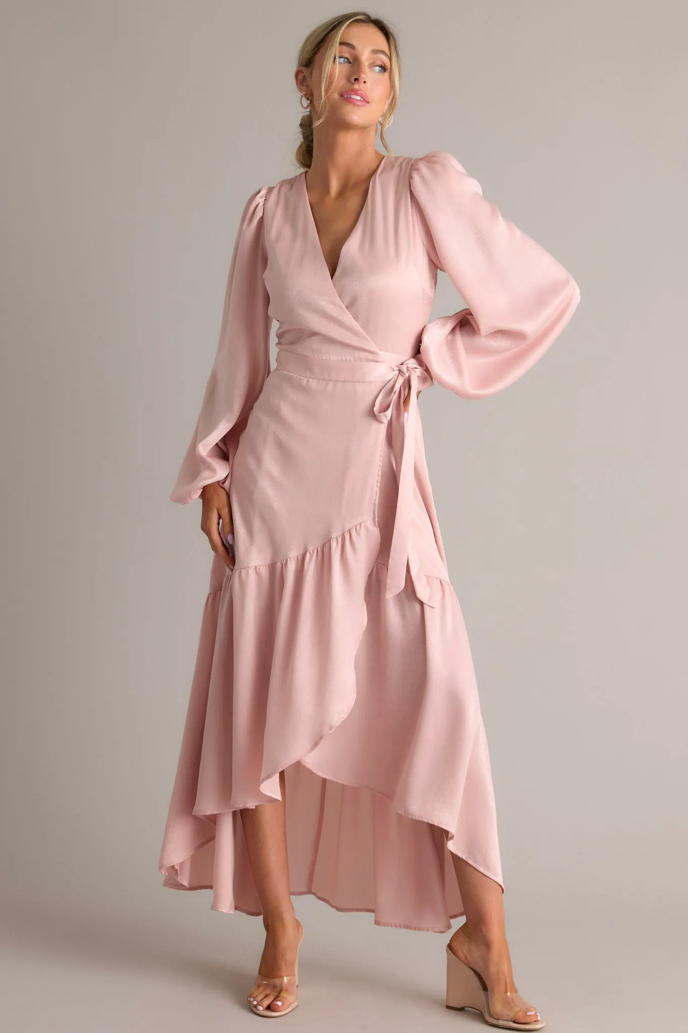 You Enchant Me Dusty Pink Maxi Dress