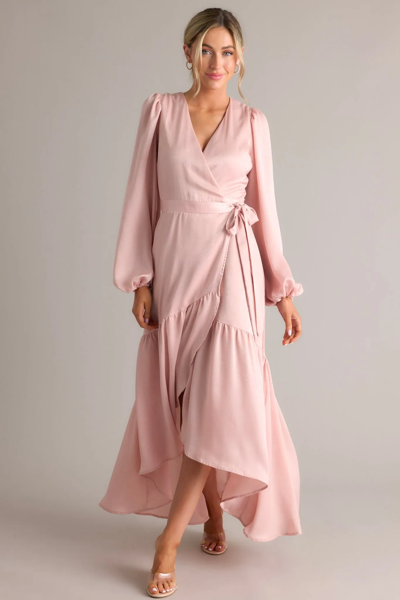 You Enchant Me Dusty Pink Maxi Dress