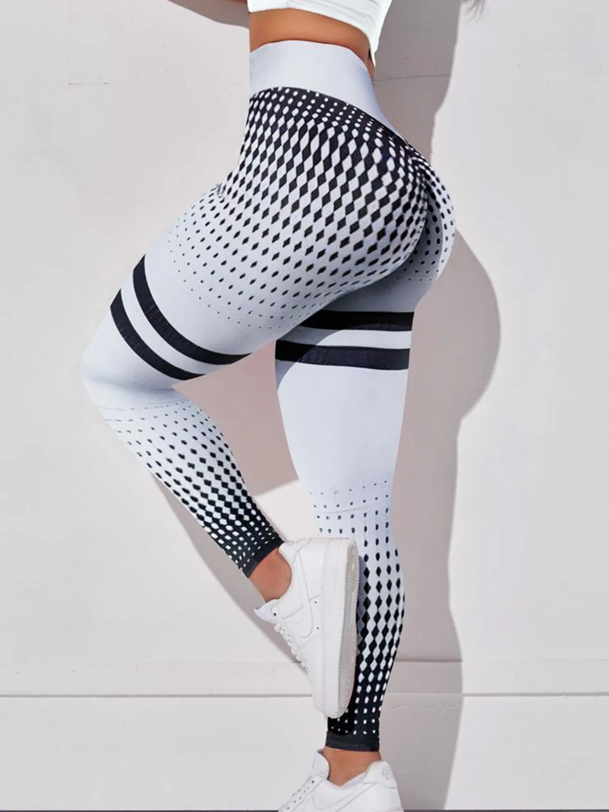 ZASUWA Female Contrast Color Pop Style Leggings