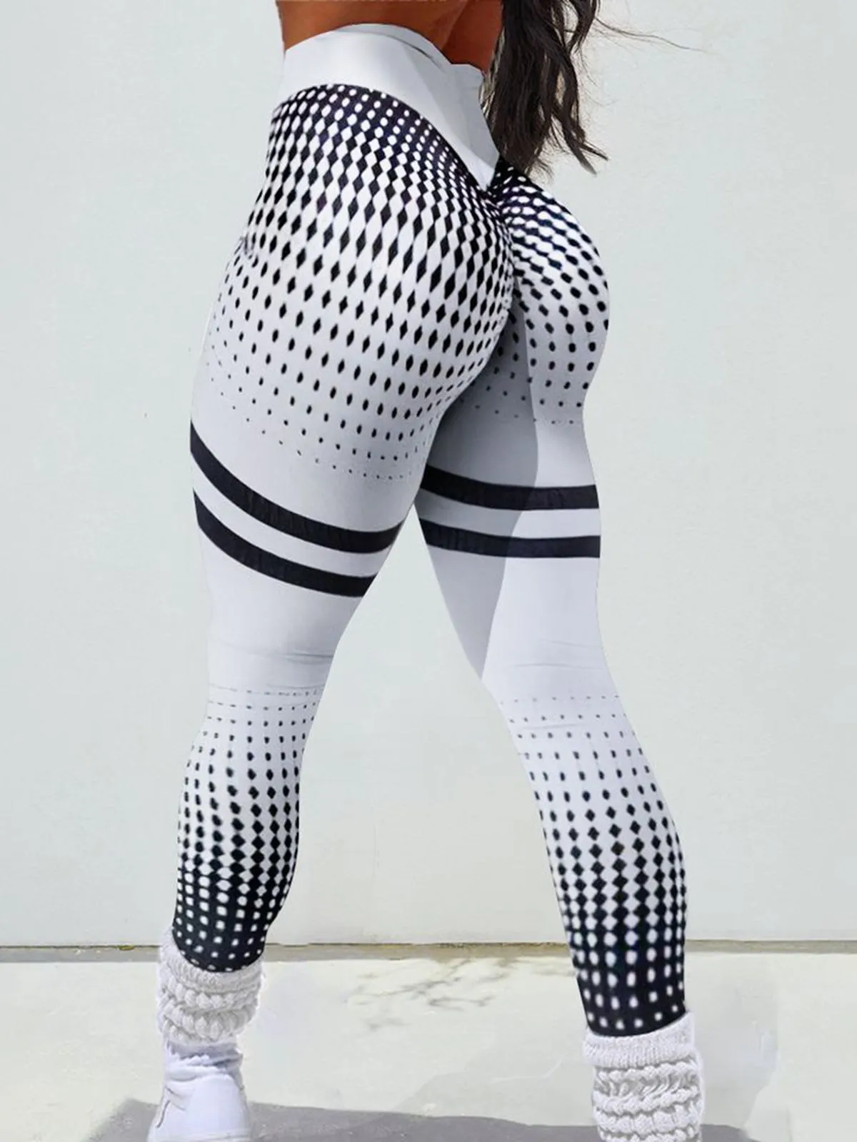 ZASUWA Female Contrast Color Pop Style Leggings