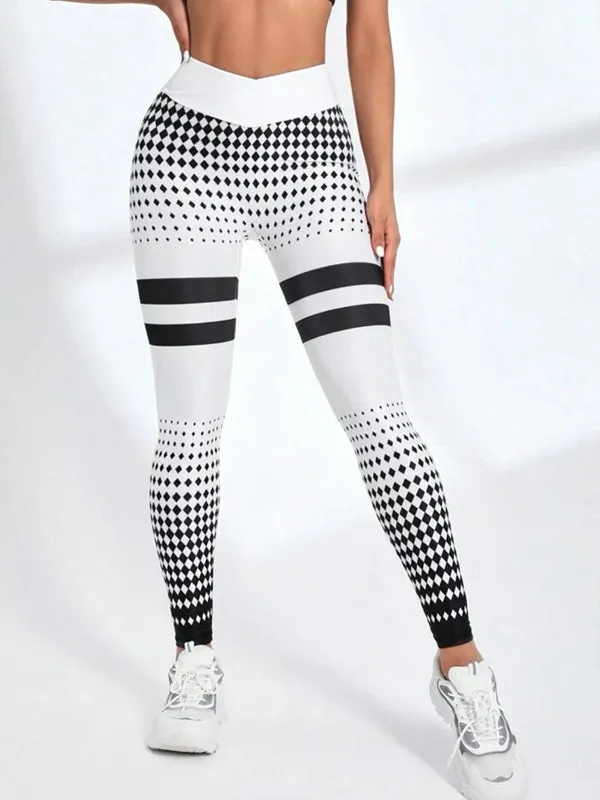 ZASUWA Female Contrast Color Pop Style Leggings