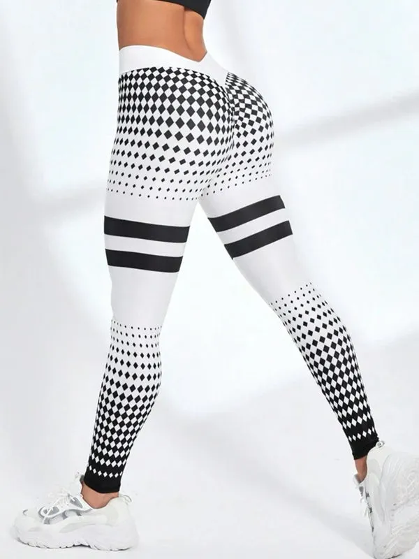 ZASUWA Female Contrast Color Pop Style Leggings