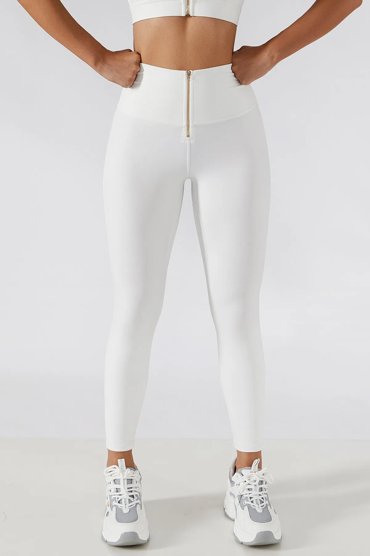 Zip Front Booty Contour Leggings